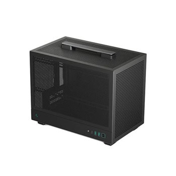 Кутия DeepCool CH160 Mesh, Mini-ITX, 2x USB 3.0, черна, без захранване | JAR Computers DeepCool CH160 Mesh Black R-CH160-BKNMI0-G-1