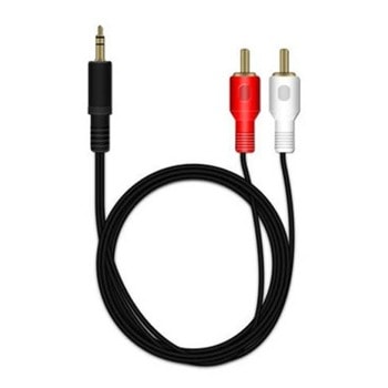 Кабел MediaRange MRCS164, от 2x RCA(м) към AUX(м), 1m, черен | JAR Computers MEDIARANGE MRCS164