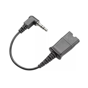 Кабел Plantronics 40845-01, QD към 3.5 mm жак, черен | JAR Computers Plantronics QD към 3.5мм 40845-01