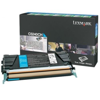 КАСЕТА ЗА LEXMARK OPTRA C 524 - Cyan - Return program cartridge - P№ C5240CH - заб.: 5000k | JAR Computers КАСЕТА ЗА LEXMARK OPTRA C 524 - Cyan