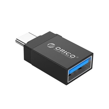 Преходник Orico CBT-UT01-BK, от USB 3.0 Type-C (м) към USB Type-A (ж), черен image
