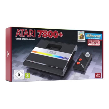Конзола Atari 7800+ с подарък игра за конзола Bentley Bear's Crystal Quest, черна | JAR Computers Atari 7800+ Bentley Bear's Crystal Quest 102700