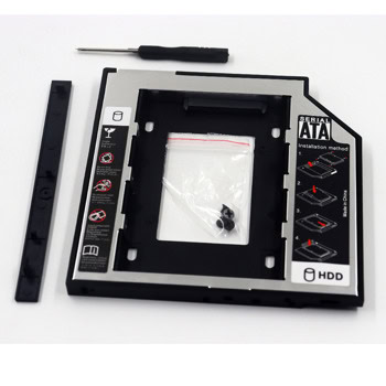 Caddy SATA Aluminum + plastic 9.5/12.7mm 80424