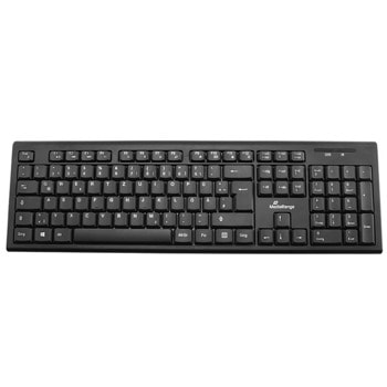 Клавиатура MediaRange MROS111-GR, безжична, 105 клавиша, черна, USB | JAR Computers MediaRange MROS111-GR