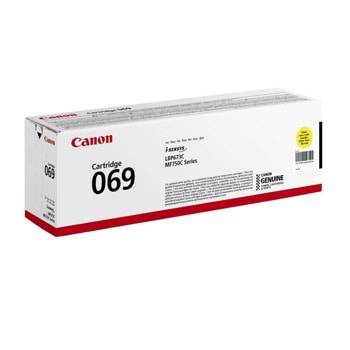 Тонер касета за Canon i-SENSYS MF750C series, LBP673C, Yellow - 5091C002AA - Canon - Заб.: 1 900 брой копия | JAR Computers Canon CRG-069 Y 5091C002AA