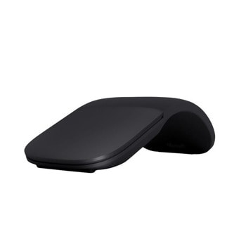 Мишка Microsoft Arc FHD-00021, оптична (1000 dpi), безжична, Bluetooth, USB, черна | JAR Computers Microsoft Arc Black FHD-00021