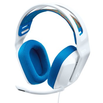 Слушалки Logitech G335 White, микрофон, гейминг, бял | JAR Computers Logitech G335 White