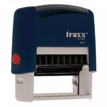 Автоматичен печат Traxx 9011 син правоъгълен