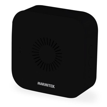 Звънец Marmitek Bell ME 08502, безжичен, работи само със Marmitek 08501 BUZZ LO звънец, 80 метра oбхват, 4 степени на регулиране силата на звука, черен | JAR Computers Marmitek 08502 Bell ME