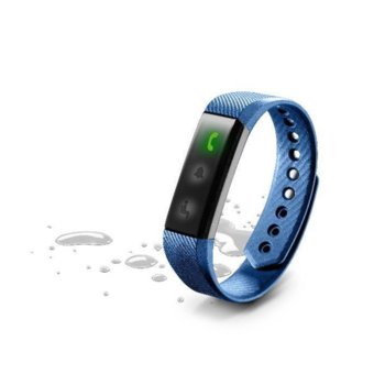 Смарт гривна Cellular Line Easyfit Band, LCD дисплей, Bluetooth, до 7 дни работа, водоустойчива IP67, Android/iOS, синя | JAR Computers Спортна гривна Easyfit Band Fitness Tracker синя