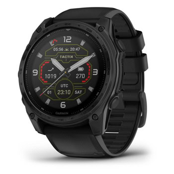 Смарт часовник Garmin tactix 8 - 51mm Solar, 1.4" (3.56cm) AMOLED дисплей, Bluetooth, ANT+, Wi-Fi, GPS, соларно зареждане, жироскоп, режим за нощно виждане, следене на съня, 10ATM, до 48 дни време на работа, черен | JAR Computers Garmin tactix 8 - 51 мм Solar 010-03407-01