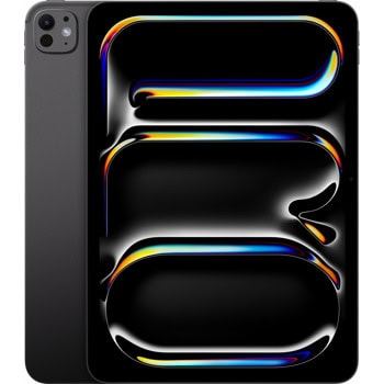 Таблет Apple iPad Pro Wi-Fi 13 7th Gen (MWRH3HC/A)(Space Black), 13" (33.02cm) Ultra Retina XDR OLED 1000nits 120Hz дисплей, десетядрен Apple M4 4.4GHz, 16GB LPDDR5X, 2TB Flash памет, 12 & 12 Mpix камери, iPadOS, Nano-Texture Glass | JAR Computers Apple iPad Pro 7th Gen Wi-Fi MWRH3HC/A
