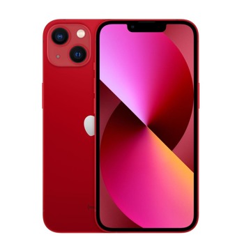 Смартфон Apple iPhone 13 (червен), 6.1" (15.49 cm) Super Retina XDR OLED дисплей, шестядрен Apple A15 Bionic 3.22 GHz, 4GB RAM, 128GB Flash памет, 12.0 + 12.0 & 12.0 MPix камера, iOS, 174 g image