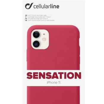 Cellular Line Sensation за iPhone 11, Червен