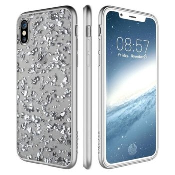 Prodigee Treasure for iPhone XS IPHX-TRS-SLV silvr