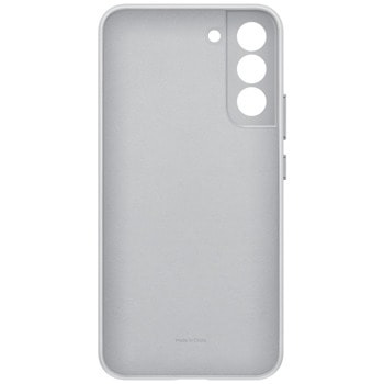 Samsung S22+ S906 Leather Cover Light Gray