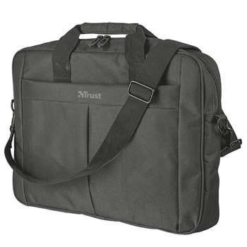 Чанта за лаптоп Trust Primo Carry Bag (21551) за лаптоп до 16"(40.64 cm), 2 отделения, плат, черна | JAR Computers Trust Primo Carry Bag 21551