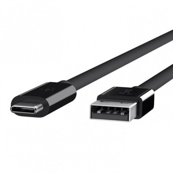 Кабел Belkin USB C to USB A Cable, от USB3.1 A към USB3.1 C, 1.2m, черен | JAR Computers Belkin USB C to USB A Cable F2CU029bt1M-BLK