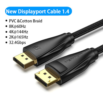 кабел vention DP 1.4 м to DP 1.4 м 1.5m HCCBG