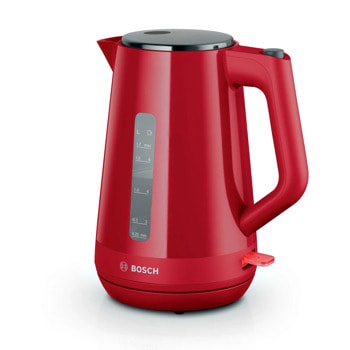 Електрическа кана Bosch TWK1M124, 1.7 л. вместимост, 2400W, червена | JAR Computers Електрическа кана Bosch TWK1M124