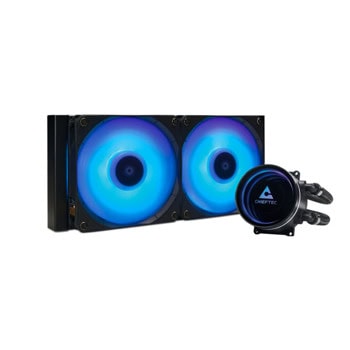Водно охлаждане за процесор Chieftec Iceberg 240, съвместимост със сокети Intel LGA 1851/1700/1200/115x & AMD AM5/AM4 | JAR Computers Chieftec Iceberg 240 CLC-240-RGB