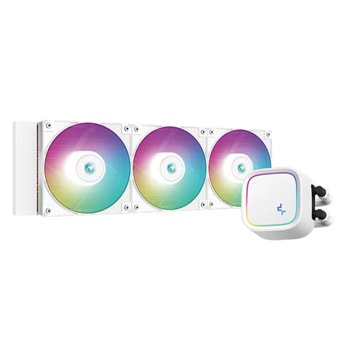 Водно охлаждане за процесор DeepCool LE720 WH, съвместимост със сокети Intel LGA1700/1200/1151/1150/1155 & AMD AM5/AM4 | JAR Computers DeepCool LE720 WH R-LE720-WHAMMN-G-1