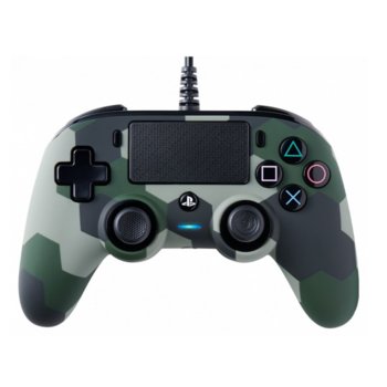 Геймпад Nacon Wired Compact Controller, жичен, Windows/PS4, USB, жак за слушалки, камуфлаж | JAR Computers Nacon Wired Compact Controller Camo Green