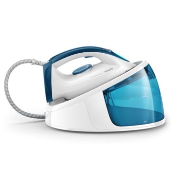 Парогенератор Philips Fastcare Compact GC6709/20, керамично покритие, до 110 г/мин непрекъсната пара, парен удар до 200 г., 2400 W, бял | JAR Computers Philips GC6709/20