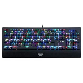 Клавиатура S2018, гейминг, механична, подсветка, черна, USB | JAR Computers Клавиатура S2018 Черен 6144