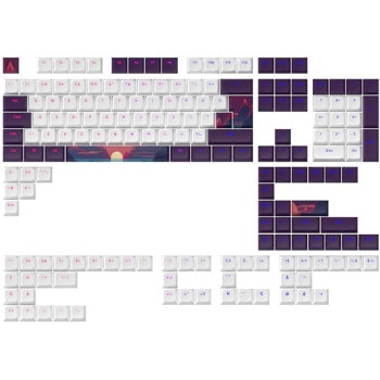 Капачки за механична клавиатура Dark Project Sunrise PBT, 177-Keycap Set, съвместими с US ANSI и UK ISO подредби клавиатури | JAR Computers Dark Project Sunrise PBT KS-1020