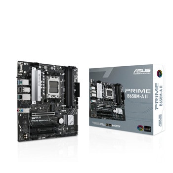Дънна платка Asus PRIME B650M-A II, B650, AM5, DDR5, PCI-E 4.0, (DP&HDMI&VGA), 4x SATA 6Gb/s, 2x M.2, 2x USB 3.2 Gen 2 Type-A, mATX | JAR Computers Asus PRIME B650M-A II 90MB1EH0-M0EAY0