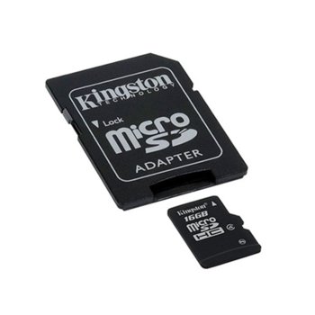 16GB microSDHC Kingston adapter Class4
