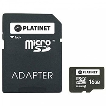 Platinet 16GB Micro SD CL10+ADAPT