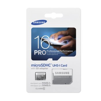 Samsung 16GB micro SD Card Pro,  Class10, UHS-1