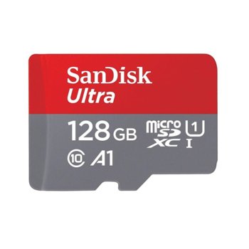 Карта памет 128GB SDXC SanDisk Ultra, UHS-I, скорост на четене 100MB/s image