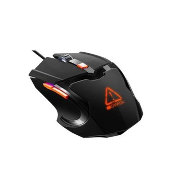 Мишка Canyon CND-SGM02RGB, оптична, 3200 dpi, USB, черна, RGB | JAR Computers Мишка CND-SGM02RGB