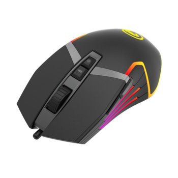 Мишка Marvo G941, гейминг оптична (6200 dpi), USB, черна, 9 бутона, RGB подсветка image