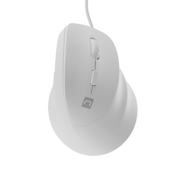 Мишка Natec Crake 2 Pro, оптична (12 800 dpi), USB, бяла, RGB подсветка, гейминг, 6 бутона | JAR Computers NATEC Crake 2 Pro White NMY-2273