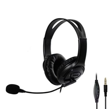 Слушалки Oakorn C, микрофон, 20 - 20000 Hz диапазон, 40mm говорители, AUX, черни | JAR Computers Oakorn C 20522