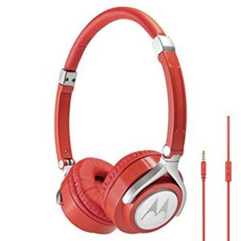 Слушалки Motorola Pulse Max, 3.5 мм жак, червени | JAR Computers MOTOROLA PULSE MAX WIRED RED