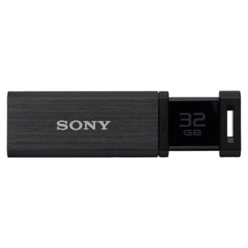 Памет 32GB USB Flash Drive, Sony USM32GQX, USB 3.0, черна | JAR Computers Sony 32GB USB 3.0, 226MB/sec