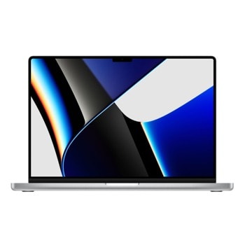 Лаптоп Apple MacBook Pro (MK1H3ZE/A)(сребрист), десетядрен Apple M1 Max 3.20 GHz, 16.2" (41.15 cm) Liquid Retina XDR Display, (HDMI), 32GB DDR4, 1TB SSD, 3x Thunderbolt 4, macOS | JAR Computers Apple MacBook Pro 16.2 Silver/M1 Max/32C GPU/32/1T