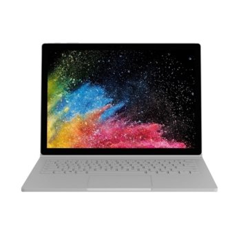 Хибриден лаптоп Microsoft Surface Book 2 (HNL-00014)(сребрист), четитиядрен Kaby Lake R Intel Core i7-8650U 1.9/4.2 GHz, 13.5" (34.29 cm) Multi-touch Glare PixelSense Display & GF GTX 1050 2GB, (mDP), 16GB, 512GB HDD, 1x USB Type-C, Windows 10 | JAR Computers Microsoft Surface Book 2 HNL-00014