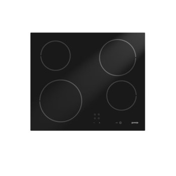 Стъклокерамичен плот за вграждане Gorenje ECT610SC, 6500W, 4 нагревателни зони, сензорно управление, индикатор за остатъчна топлина, черен | JAR Computers Gorenje ECT610SC GJ464537