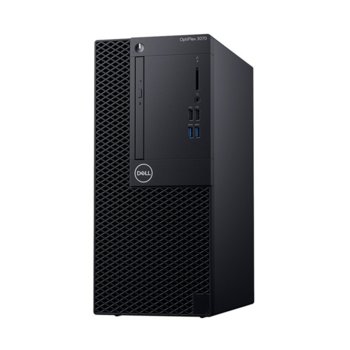Настолен компютър Dell OptiPlex 3070 MT (DTO3070MTI34G1TU_UBU-14), четириядрен Coffee Lake Intel Core i3-9100 3.6/4.2 GHz, 4GB DDR4, 1TB HDD, 4x USB 3.1, клавиатура и мишка, Linux Ubuntu | JAR Computers Dell OptiPlex 3070 MT DTO3070MTI34G1TU_UBU-14