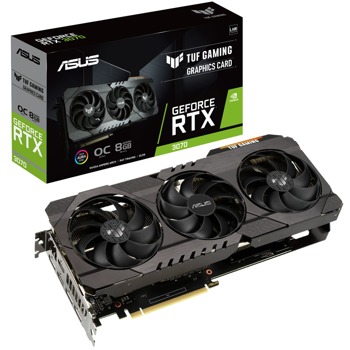 Видео карта Nvidia GF RTX 3070, 8GB, Asus TUF Gaming V2 OC, PCI-E 4.0, GDDR6, 256-bit, DisplayPort, HDMI | JAR Computers Asus TUF-RTX3070-08G-V2-GAMING