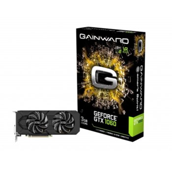 Видео карта nVidia GeForce GTX 1060, 3GB, Gainward GTX1060, PCI-E 3.0, GDDR5, 192 bit, DisplayPort, HDMI, DVI | JAR Computers GAINWARD GTX1060 3GB