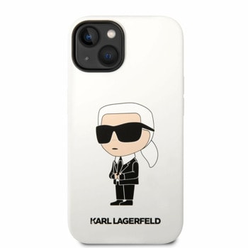 Liquid Silicone Ikonik NFT за iPhone 14 бял