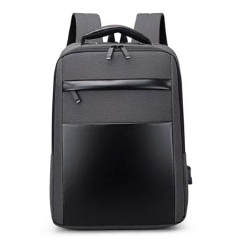 Раница за лаптоп BP-12, до 15.6" (39.62 cm), полиестер, USB порт, сива | JAR Computers Раница за лаптоп BP-12 Grey 45302