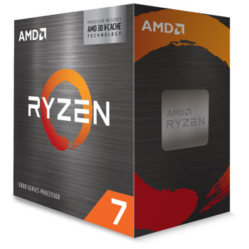 Процесор AMD Ryzen 7 5800X3D, осемядрен (3.4/4.5GHz, 96MB L3 Cache, AM4) Box, без охлаждане | JAR Computers AMD Ryzen 7 5800X3D 100-100000651WOF